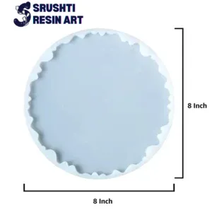8″ Agate Round Platter Tray Mould for Resin Art