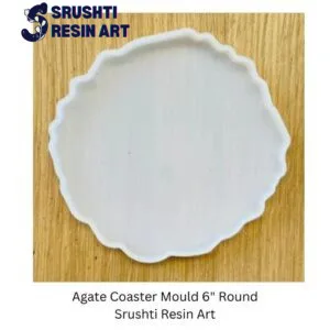 Agate Coaster Mould 6 inch Round Srushti Resin Art