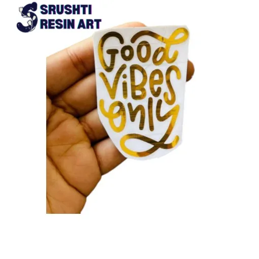 Custom Golden Vinyl Stickers for resin art