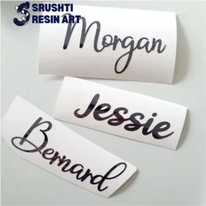 custom black vinyl stickers for resinart
