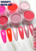 6 shade pearl mica powder ping, red, red orange, etc.