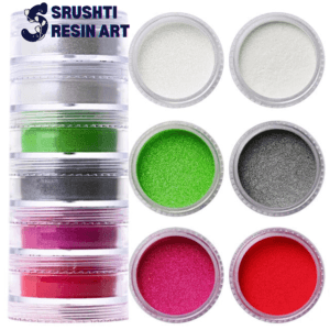 [123038] 6 Shade Pearl Mica Powder (R) Red, White, Green