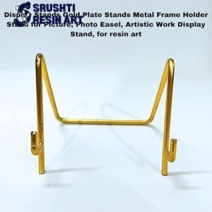 Photo Frame/ Resin Art Frame Metal Stand 6″ Inch GOLD
