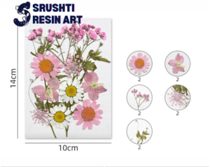 12 in 1 Flower Set in a charming pink and white color palette