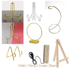 Wooden/ Metal Stands, Acrylic/ Plastic Stands