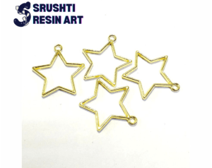 Gold star bezels 5 pcs set