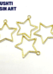 Gold star bezels 5 pcs set
