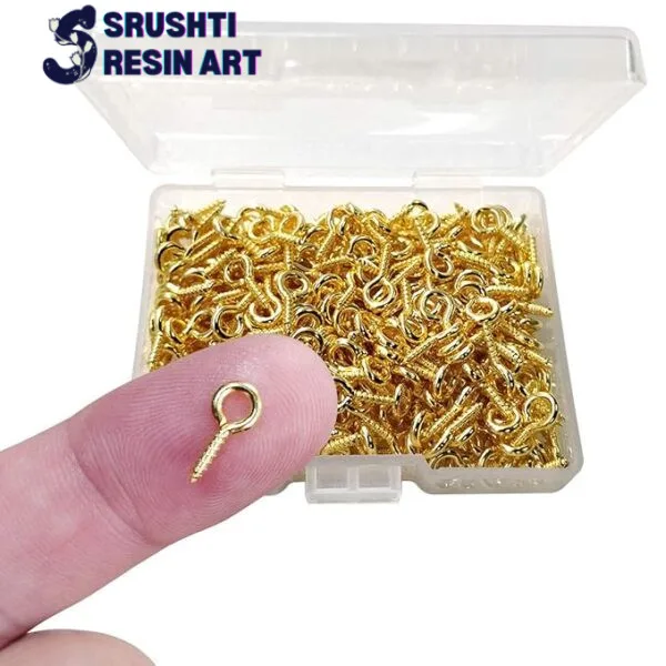 Eye screw, eye hook, eye pin for jewellery, keychains