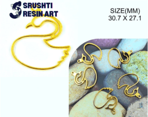 Golden duck shaped bezels