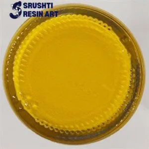 Golden yellow opaque resin pigment