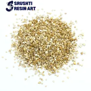 GC076 Medium Metallic Glass Chips (GOLD) 20 GRAMS