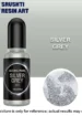 metallic alcohol ink silver grey