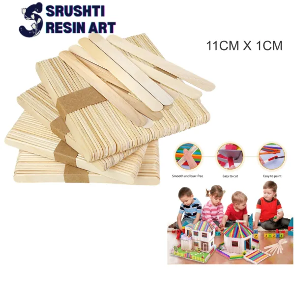 Small wooden epoxy mixing sticks