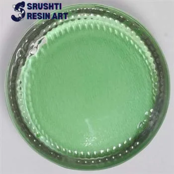 Pastel green opaque resin pigment srushti resin art