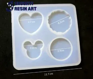 Pop Socket Silicone Mould Set (Mickey Mouse Circle, Heart, Keychain)