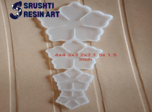 4in1 silicone 3D flower mould for resin art