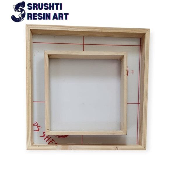 Wooden acrylic floating frame 12 inch and 8 inch