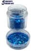 Shimmer glitter laser blue