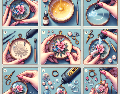 Resin Art Jewellery With UV Resin