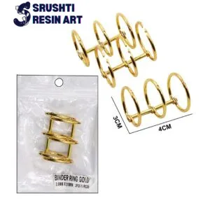 Binder Ring |Metal Book Ring |Golden colour |30 MM| 2Pcs