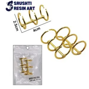 Binder Ring |Metal Book Ring |Golden colour |19 MM| 2Pcs