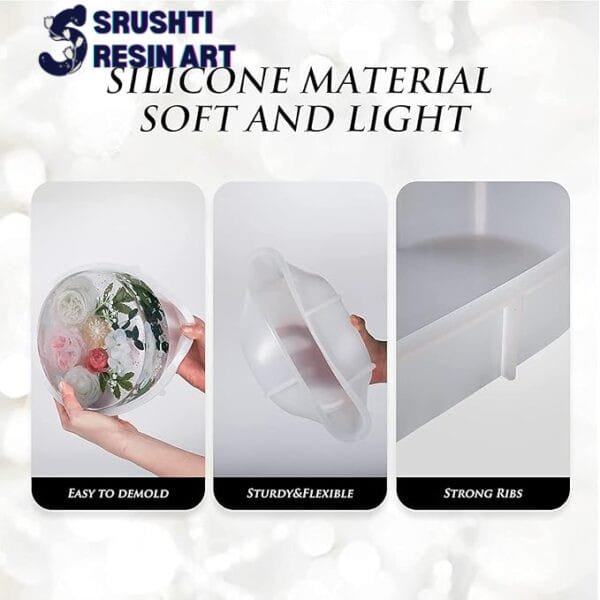 8inch_50mm_round_silicone_deep_casting_mould_for_flower_preservation