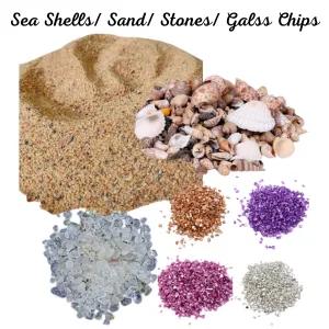 Sea Shells/Sand / Stones/ Crystals/ Glass Chips