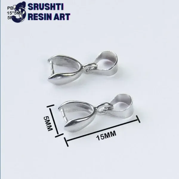 Silver Pendant Hooks/ Bell Clasp/ Bckl Head/ Pinch Clasp (5 Pcs)