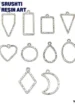 Silver Pendant/ Earring Bezels Designer Set of 10 Pcs
