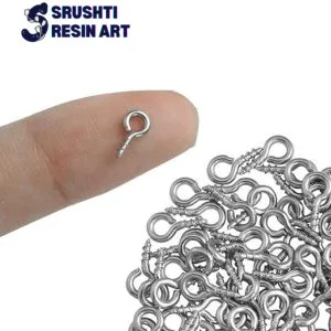 Silver Eye Screw 4 MM X 8 MM