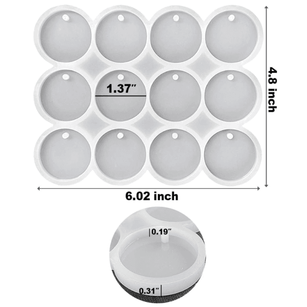 12-cavity-round-keychain-pendant-mould.