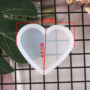 2" Small Heart Keychain Mould Without Hole