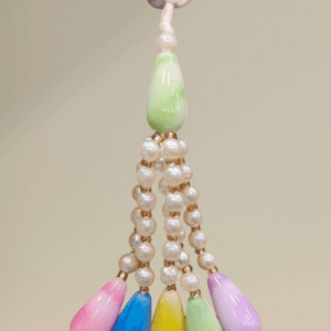 Multicolour Moti Tassels/ Pearl Tassels with Drop Shaped Beads