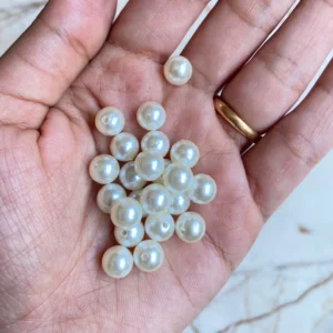 Medium Size 6MM Pearl Beads For Resin Art (10 Grams) (80+ PCS)