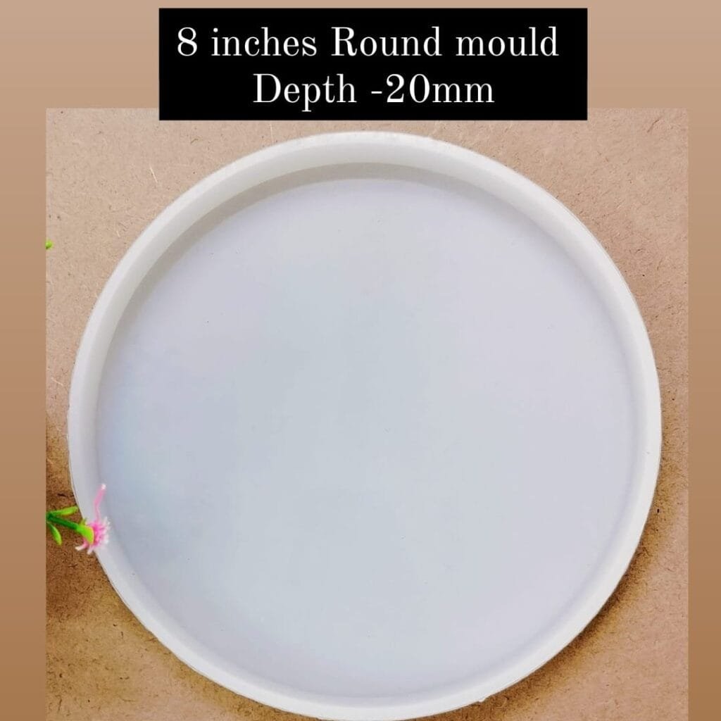 8″ Inches Plain Edges Round Mould 20mm Depth