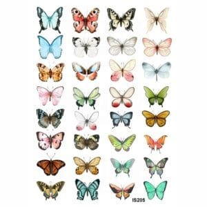IS205 Butterfly Designs Insert Sheet (Transparent Sheet) IS205