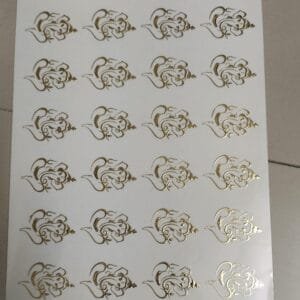 Ganesha Resin Embossed Stickers (B) A5