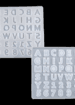 RI02168 Capital Abcd Small Size Alphabet Mould
