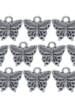 Metal Craft Charms 10 Pcs Butterfly (Silver Colour 1.5 CM Wide)