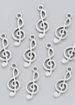 Metal Music Symbol Craft Charms – Set of 10