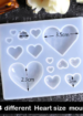 14 Different Heart Sizes Mould RM51