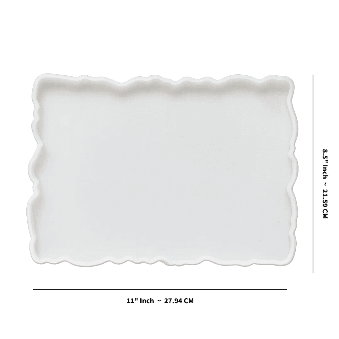 8.5*11 Inch Rectangle Agate Tray Mould