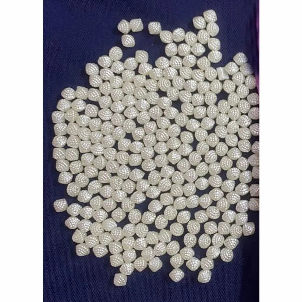 Cream Pearl Diamond 8mm Rakhi Jewellery Beads
