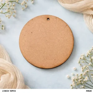 MDF Keychain Base 2″ Inch Round Shape
