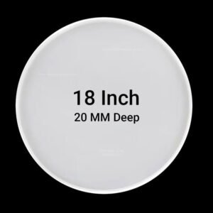 18 inch 20 mm deep round silicone mould for resin art
